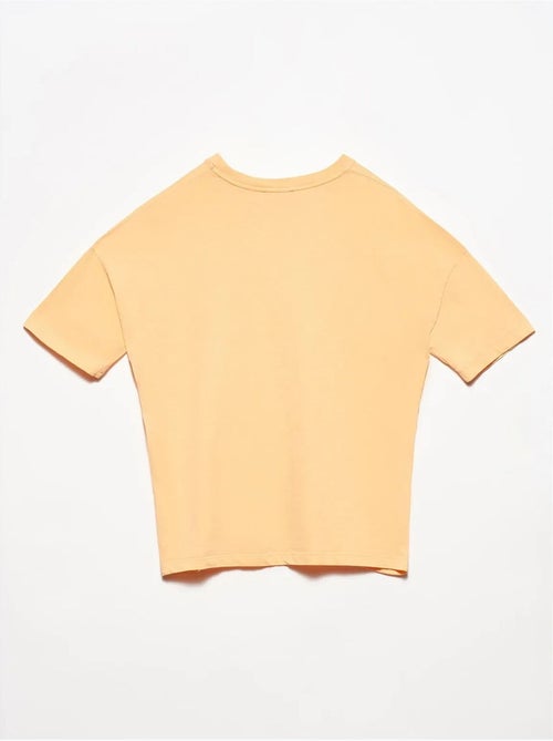 T-shirt femme en coton à col rond dilvin - Kiabi