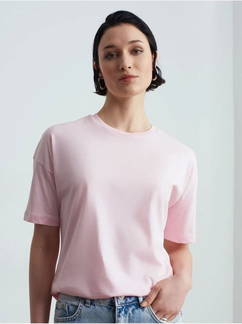 T-shirt femme en coton à col rond dilvin - Kiabi T-shirt femme en coton à col rond dilvin - Kiabi