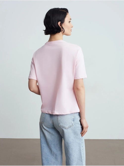 T-shirt femme en coton à col rond dilvin - Kiabi T-shirt femme en coton à col rond dilvin - Kiabi