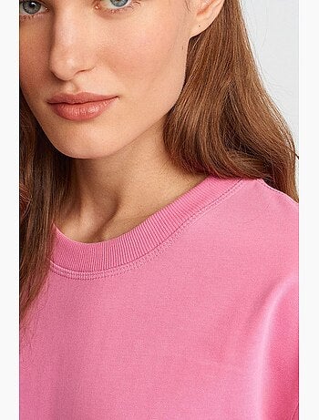 T-shirt femme en coton à col rond dilvin