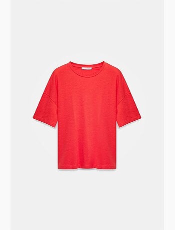T-shirt femme en coton à col rond dilvin