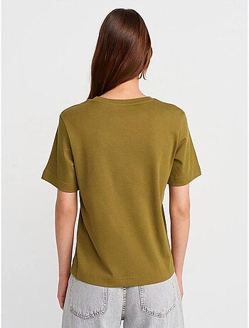 T-shirt femme en coton à col rond dilvin