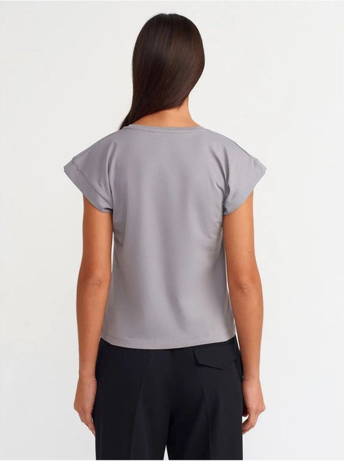 T-shirt Femme En Coton À Col Rond - Kiabi T-shirt Femme En Coton À Col Rond - Kiabi