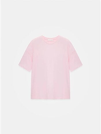 T-shirt Femme En Coton À Col Rond