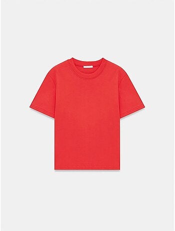 T-shirt Femme En Coton À Col Rond