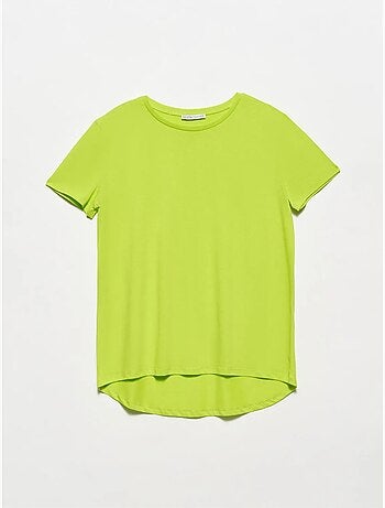 T-shirt Femme En Coton À Col Rond