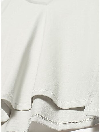 T-shirt Femme En Coton À Col V