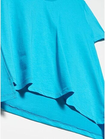T-shirt femme en coton à col v dilvin