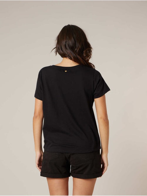 T-shirt femme en coton à motif cerises 'Deeluxe' - Kiabi