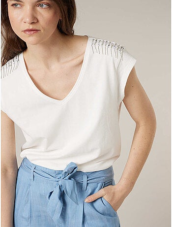 T-shirt femme en coton bio 'deeluxe'