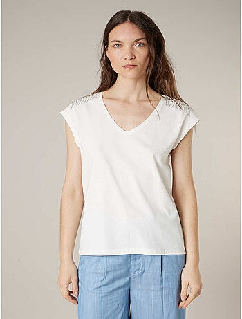 T-shirt femme en coton bio 'deeluxe'