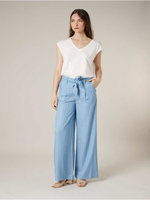 T-shirt femme en coton bio 'deeluxe' - Kiabi