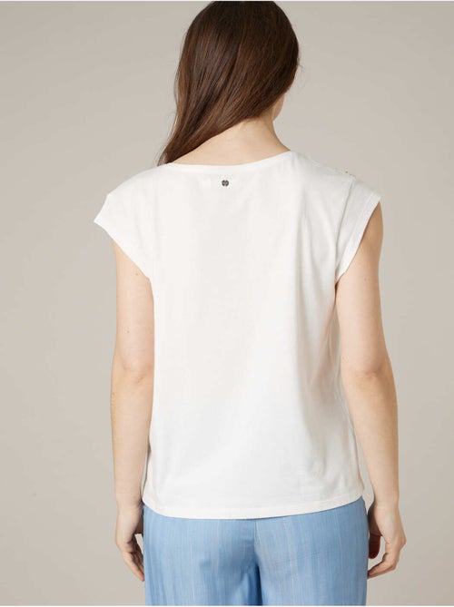 T-shirt femme en coton bio 'Deeluxe' - Kiabi