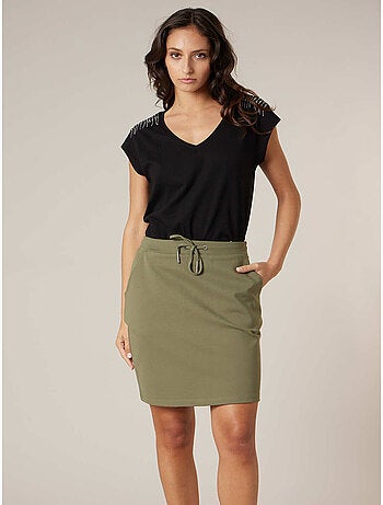 T-shirt femme en coton bio 'Deeluxe'