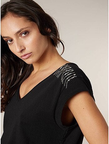 T-shirt femme en coton bio 'Deeluxe'