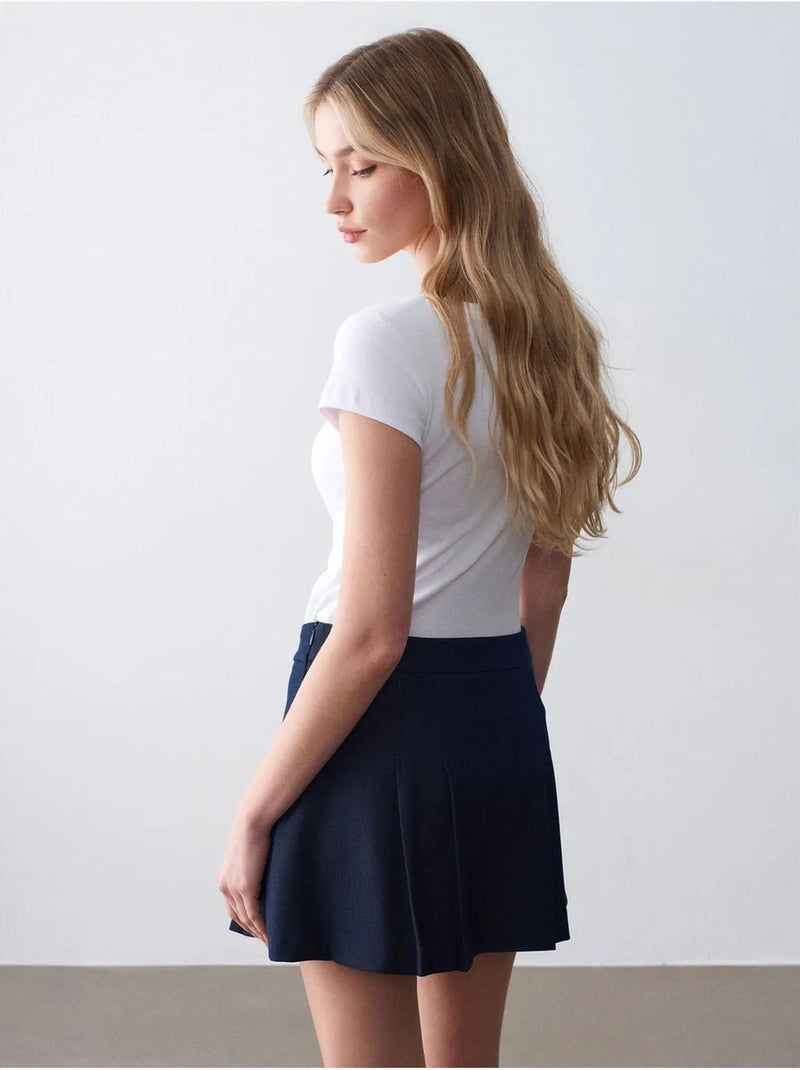 T-shirt Femme En Coton, Coupe Slim, Col Rond Blanc - Kiabi