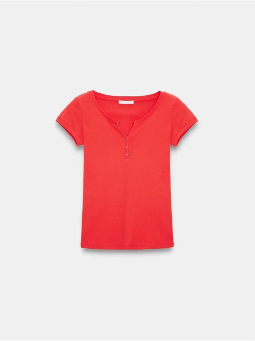 T-shirt femme en coton, coupe slim, col rond dilvin - Kiabi T-shirt femme en coton, coupe slim, col rond dilvin - Kiabi