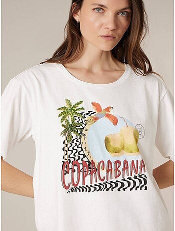 T-shirt femme en coton 'deeluxe'
