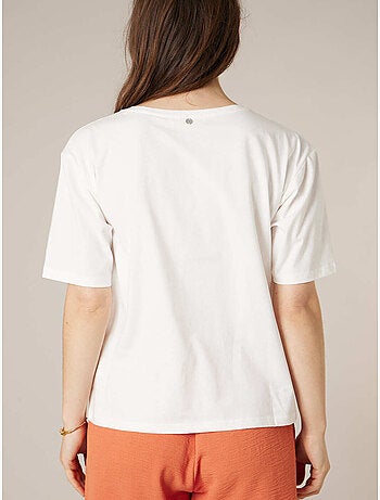 T-shirt femme en coton 'deeluxe'