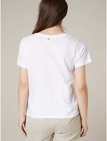 T-shirt femme en coton 'deeluxe'