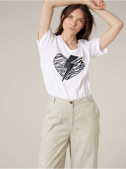 T-shirt femme en coton 'deeluxe' - Kiabi T-shirt femme en coton 'deeluxe' - Kiabi
