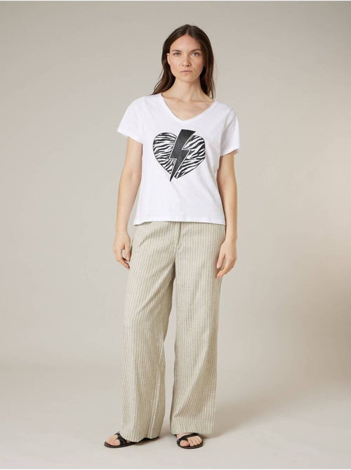 T-shirt femme en coton 'deeluxe' - Kiabi T-shirt femme en coton 'deeluxe' - Kiabi