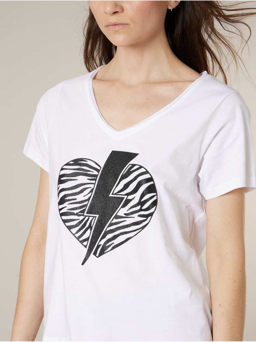 T-shirt femme en coton 'deeluxe' - Kiabi T-shirt femme en coton 'deeluxe' - Kiabi