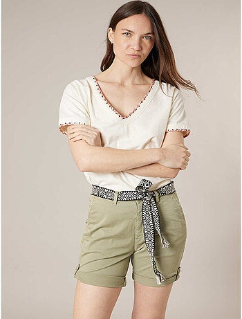 T-shirt femme en coton 'Deeluxe'