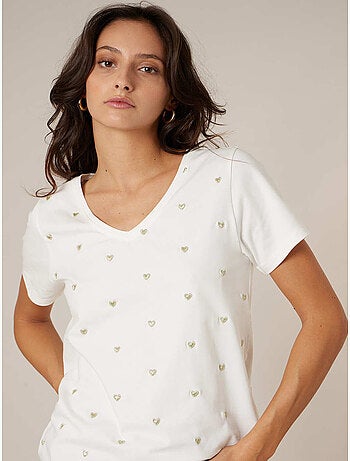T-shirt femme en coton 'Deeluxe'
