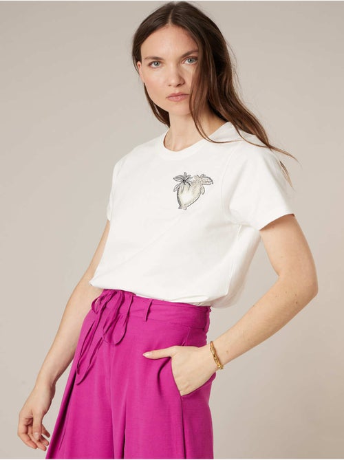 T-shirt femme en coton 'Deeluxe' - Kiabi