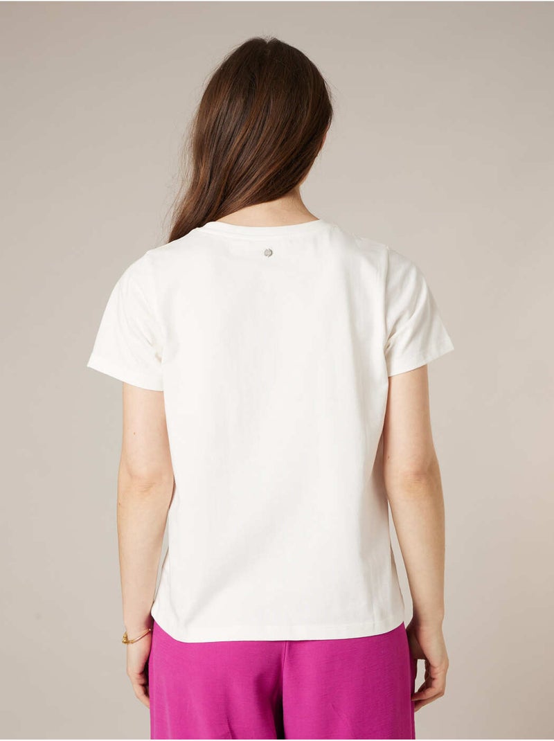 T-shirt femme en coton 'Deeluxe' Blanc - Kiabi