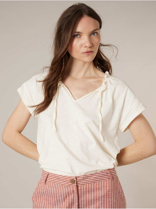 T-shirt femme en coton 'Deeluxe' - Kiabi