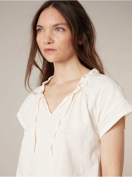T-shirt femme en coton 'Deeluxe' - Kiabi