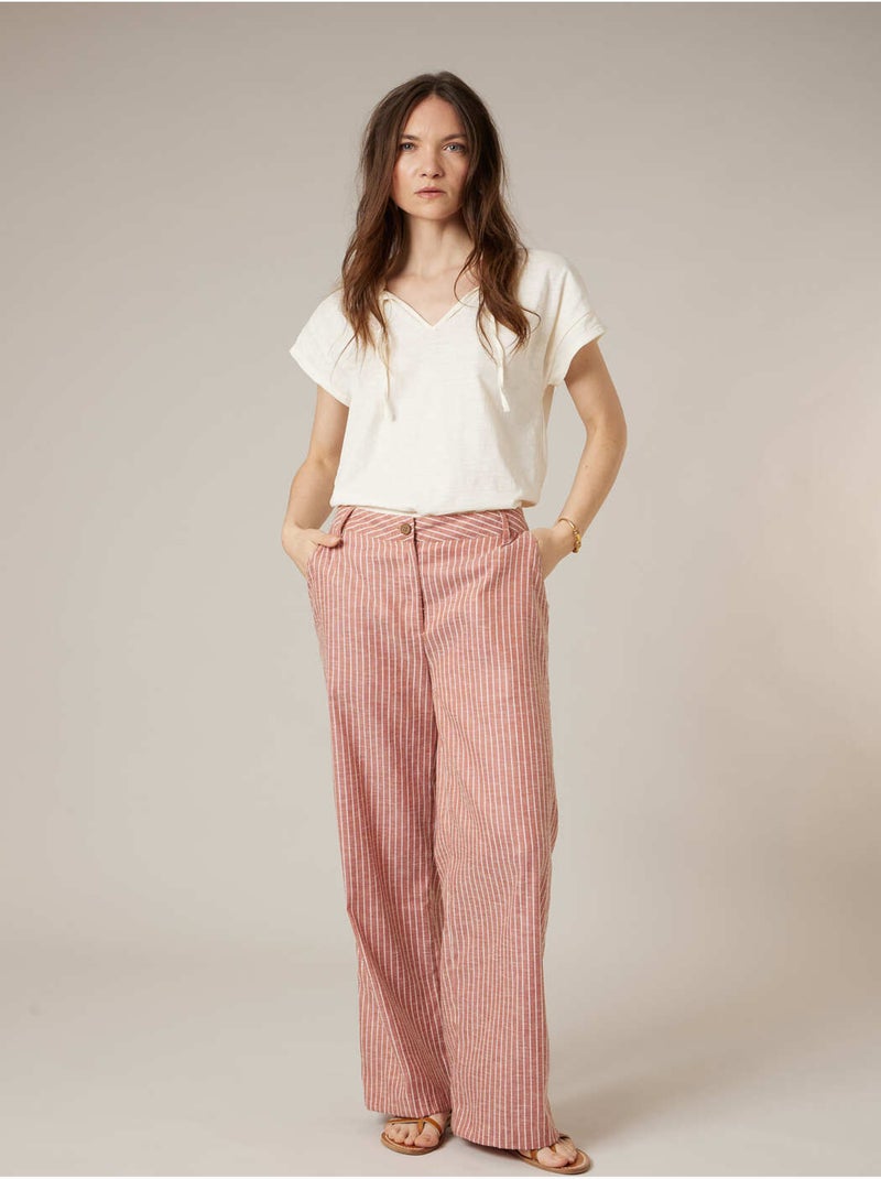 T-shirt femme en coton 'Deeluxe' Blanc - Kiabi