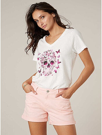 T-shirt femme en coton 'Deeluxe'