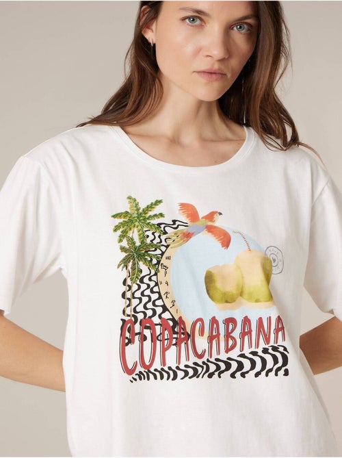 T-shirt femme en coton 'Deeluxe' - Kiabi