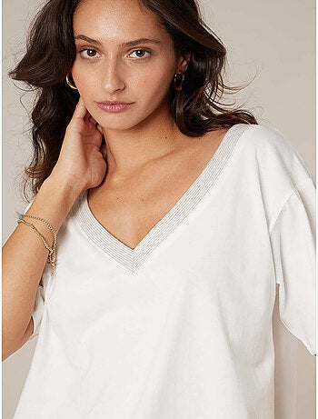 T-shirt femme en coton 'Deeluxe'