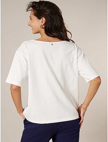 T-shirt femme en coton 'Deeluxe'