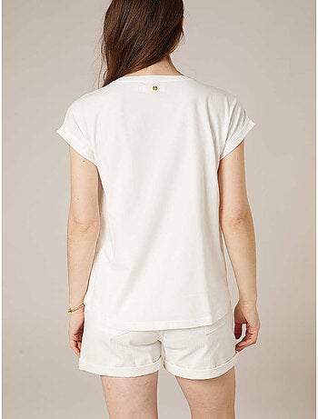 T-shirt femme en coton 'Deeluxe'