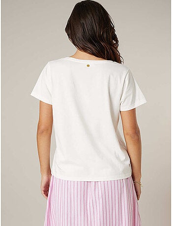 T-shirt femme en coton 'Deeluxe'