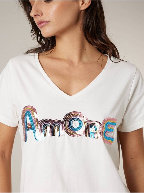 T-shirt femme en coton 'Deeluxe' - Kiabi