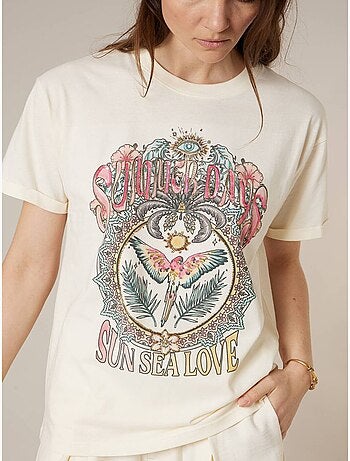 T-shirt femme en coton 'Deeluxe'