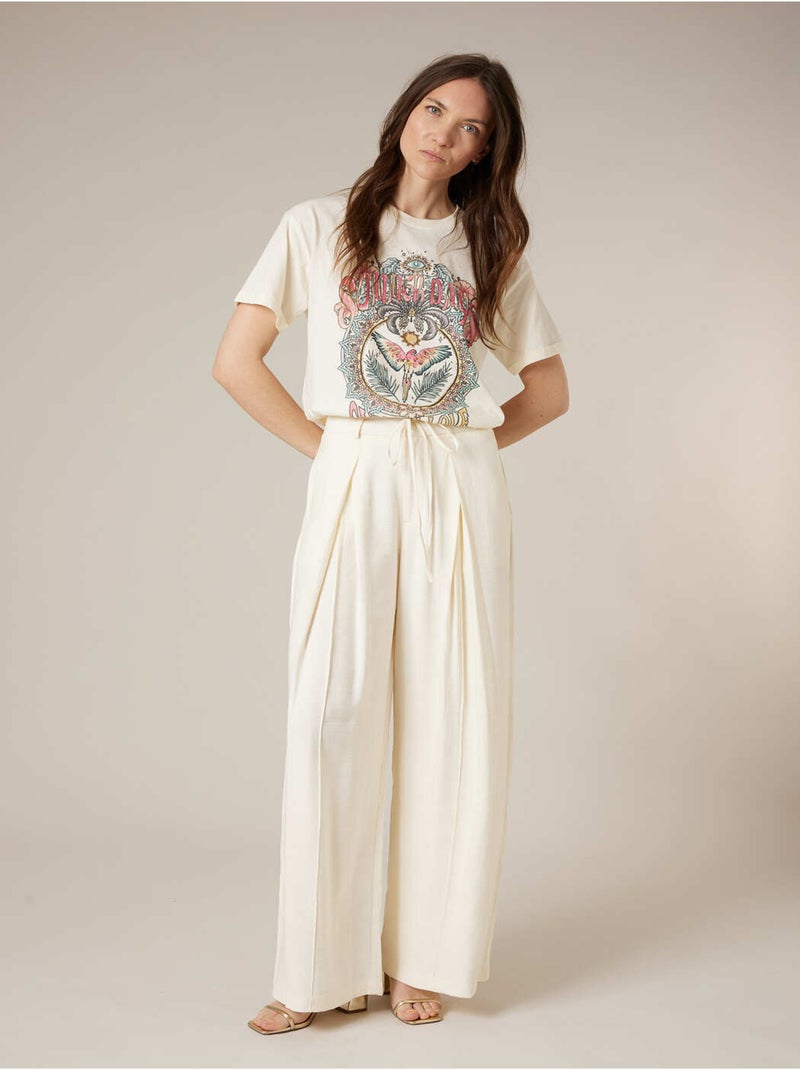 T-shirt femme en coton 'Deeluxe' Blanc - Kiabi