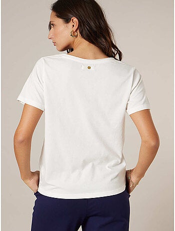 T-shirt femme en coton 'Deeluxe'
