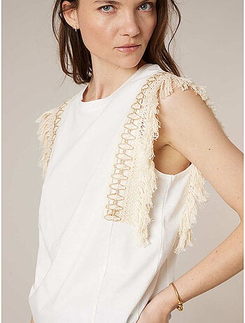 T-shirt femme en coton 'Deeluxe'