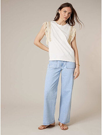 T-shirt femme en coton 'Deeluxe'