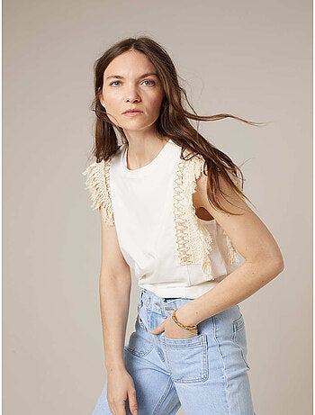 T-shirt femme en coton 'Deeluxe'