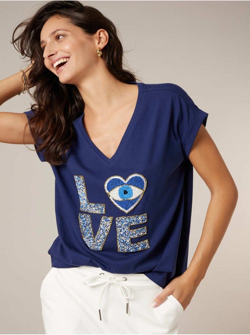 T-shirt femme en coton 'Deeluxe' - Kiabi