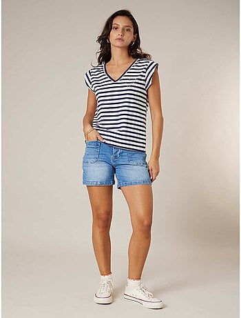 T-shirt femme en coton 'Deeluxe'