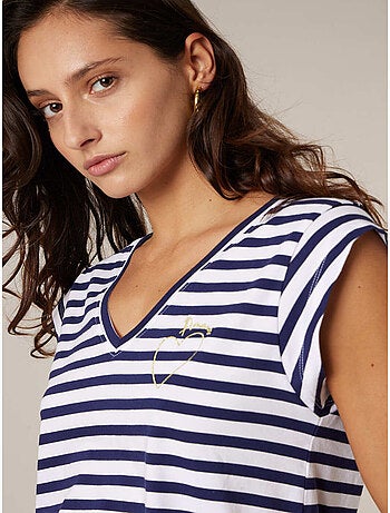 T-shirt femme en coton 'Deeluxe'
